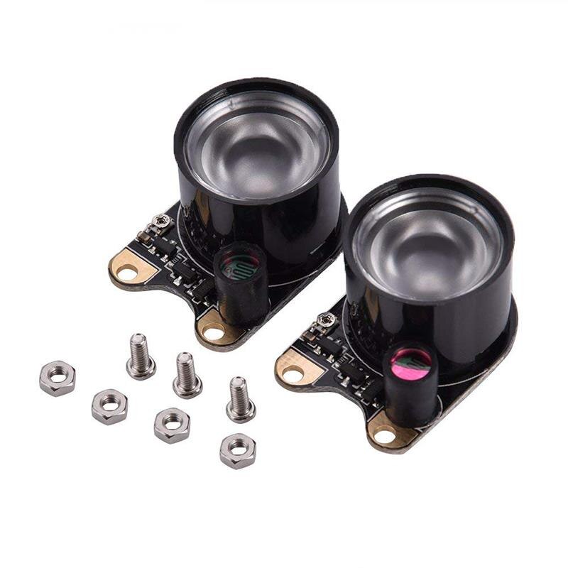 2PCS Camera Module Infrared LED Light, 3W IR Infrared Night Vision Camera Light for Raspberry Pi 3 Zero Camera