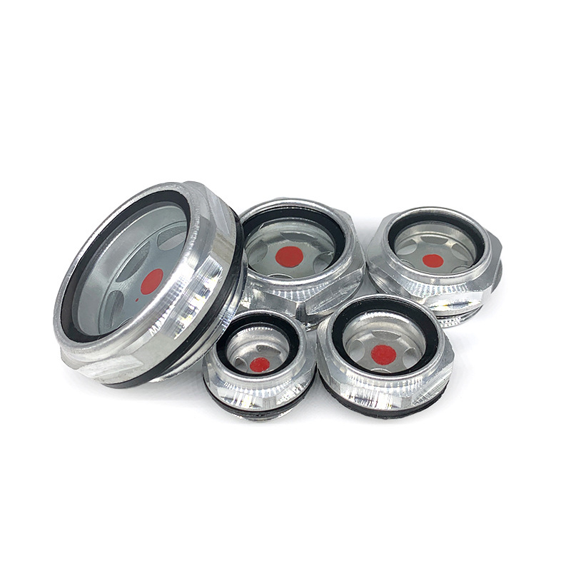 1 PC of 1/4" 3/8" 1/2" 3/4" 1" 1-1/4" 1-1/2" 2" BSP NPT Male Aluminum Oil Sight Glass Window Use For Air Compressor Lathe