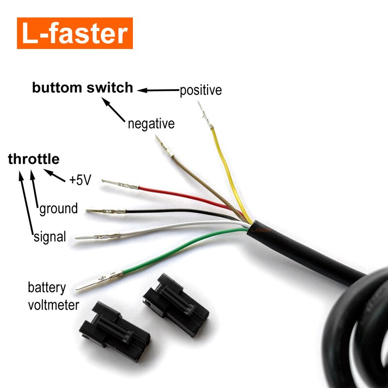 24V/36V/48V Electric Bike Thumb Throttle Wuxing Finger Speed Accelerator With Battery Indicator For Mountain Bicycle E-Scooter