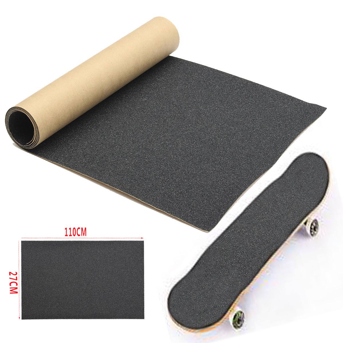 110x27cm Skateboard Grip Tape PVC Scooter Skateboard Sandpaper Deck Longboard Deck Griptapes DIY Longboard Griptape