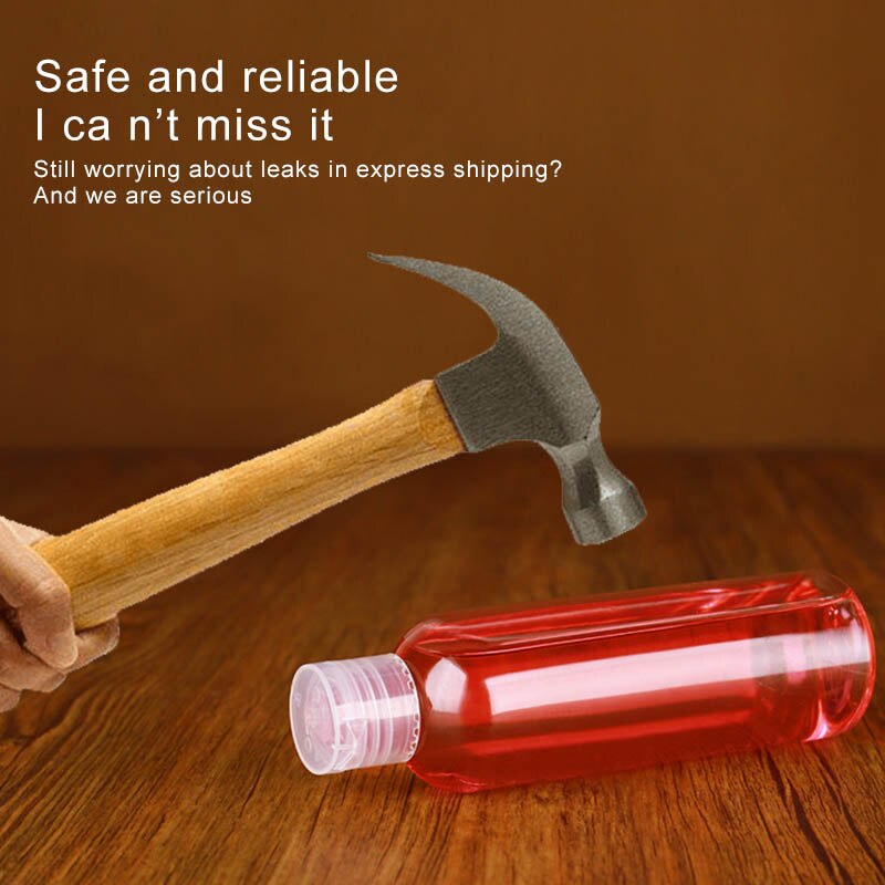 1 Uds. X 30ml/50ml/100ml plástico Champú Líquido envase de maquillaje transparente loción botella de viaje multifuncional