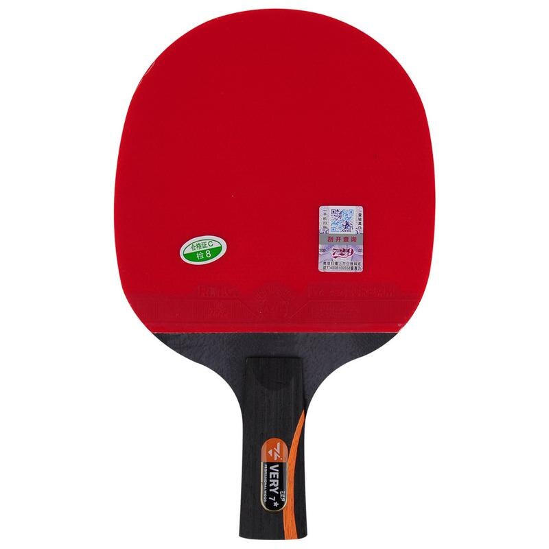 Friendship 729 Very-7 Stars Table Tennis Racket Blade With Double Face Pimples-in Racket Rubber Original Ping Pong bat with bag: short handle