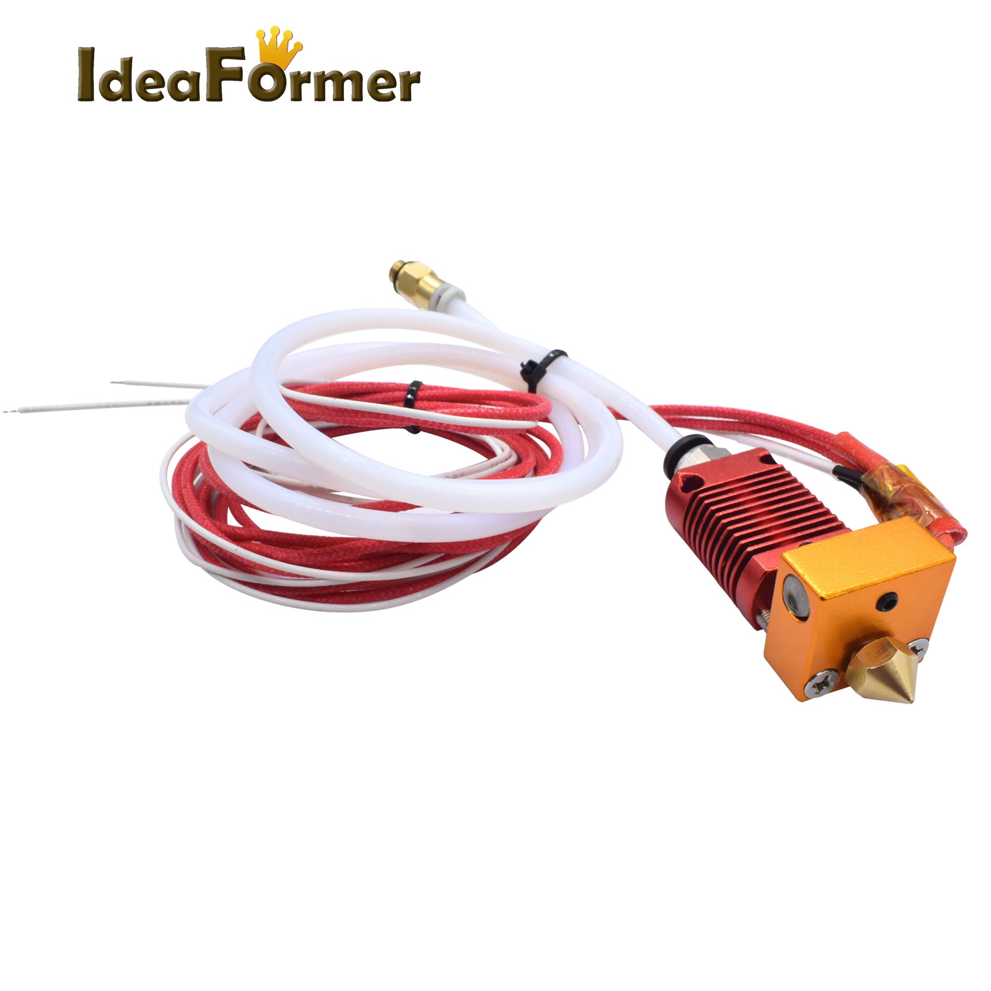 1 Set CR10 Extruder Hotend J-Head Kit Met 0.4/1.75Mm Nozzle + Siliconen Cover + 1meter Ptfe Buis 12/24V Verwarming Kit 3D Printer Deel