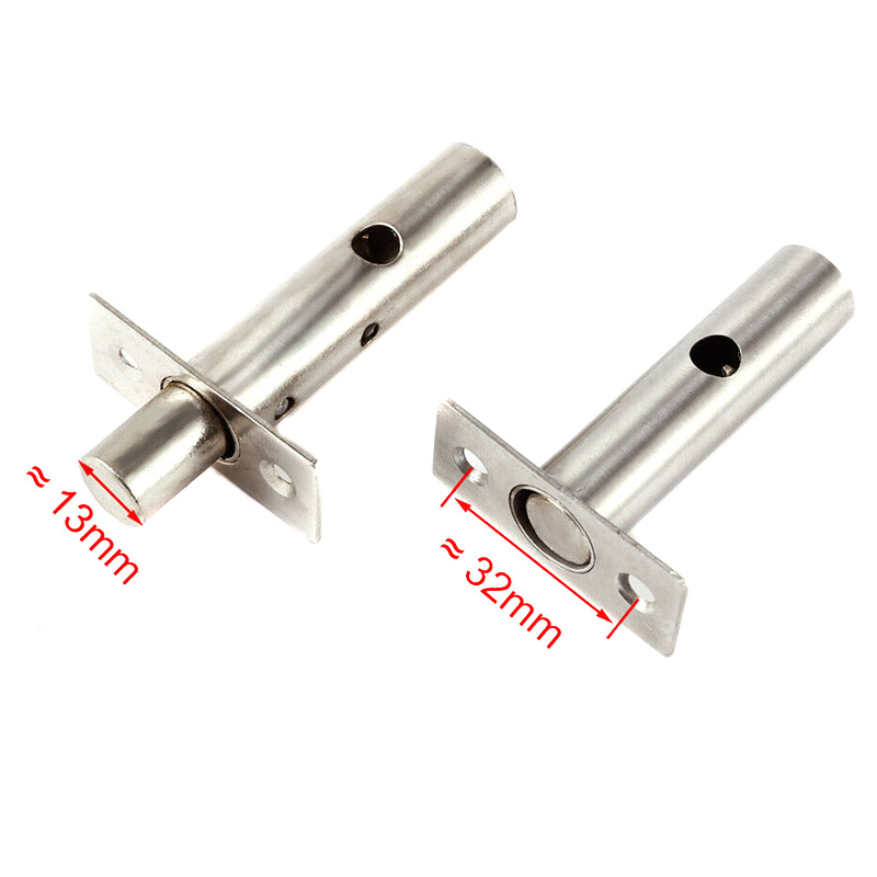 2Set Stainless Steel Security Door Bolts with Fitting Star Key Secure Strong Dead Lock LB88