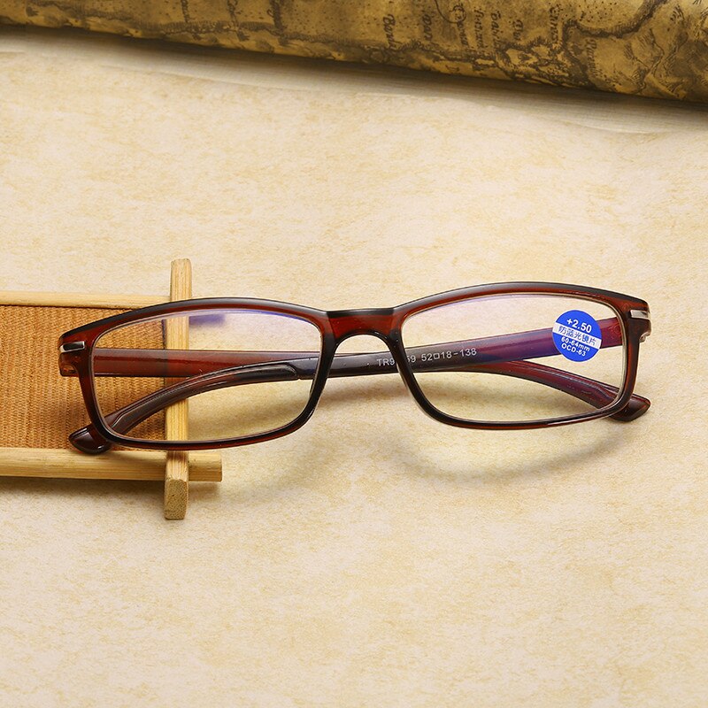 Lunettes de lecture TR90 pour hommes et femmes, ultralégères, rétro, verres clairs, presbytes, + 1.5 2.0 3.0 4.0