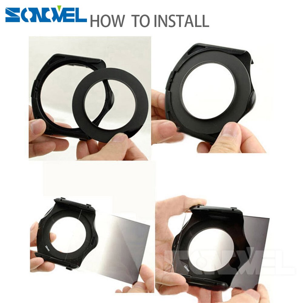 Gradiënt Neutrale Dichtheid Compleet &amp; Geleidelijke ND 2 4 8 Vierkante Filter Kit + 9 Adapter ringen voor Cokin P-serie DSLR Camera Lens