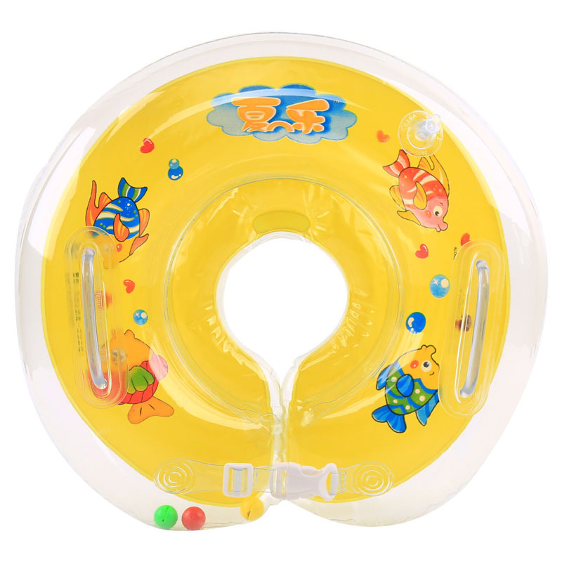 Zwemmen Baby Accessoires Hals Ring Buis Veiligheid Baby Float Cirkel Baden Opblaasbare Water Baby Zwemmen Accessoires: YELLOW