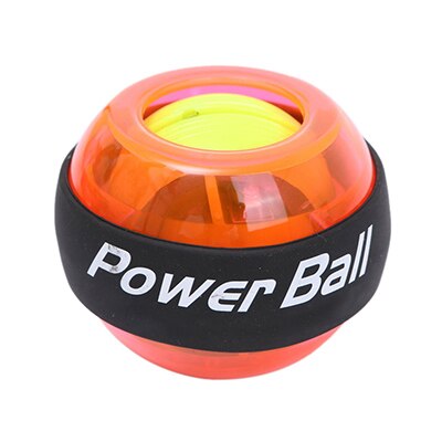 Bola para la muñeca LED Gyro, agarre de mano, fortalecedor de bola giroscópica, ejercitador de antebrazo de muñeca para brazos más fuertes, dedos de muñeca, huesos y músculos: Naranja