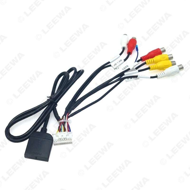 Leewa 20- pin udvidet interface rca aux-in / out kabel med sim slot til android hovedenhed stereo  #ca6345