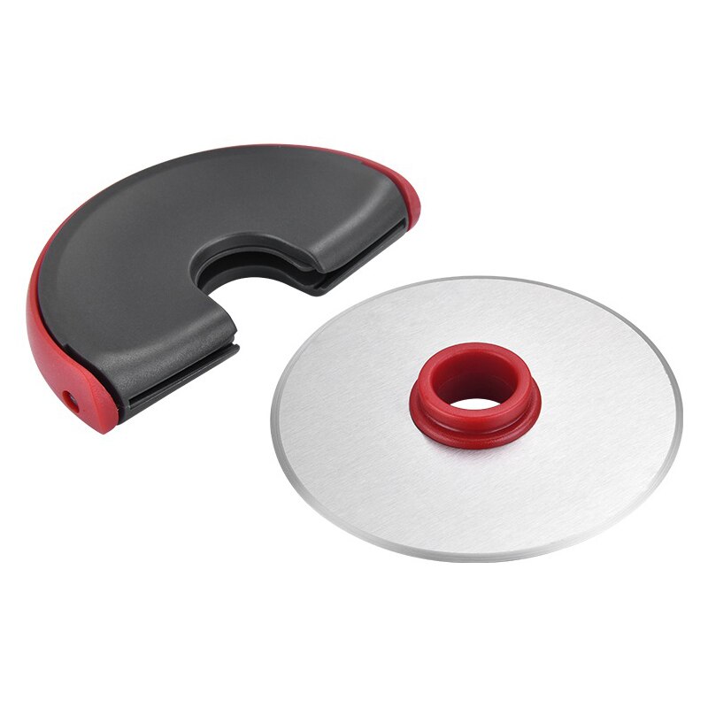 11x11 cm Rvs Pizza Wielen Ronde Vorm Pizza Cutter Plastic Handvat Cake Brood Ronde Snijden Snijmachine Nuttig pizza Gereedschap