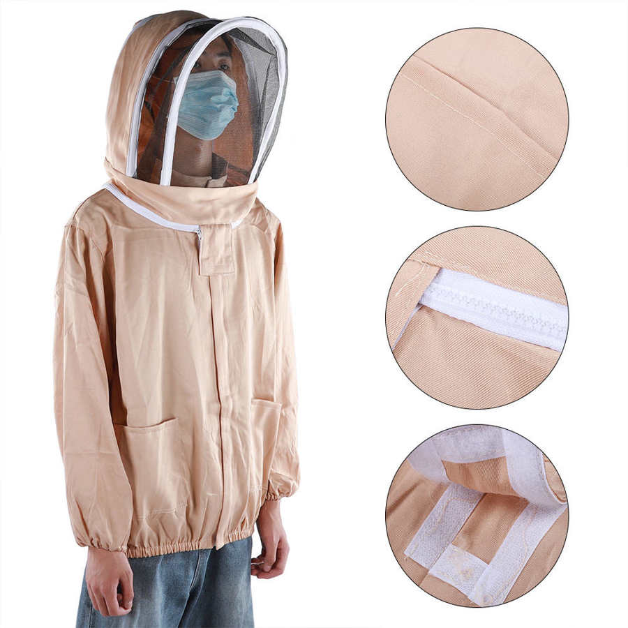 Outdoor Bijenteelt Sluier Pak Beschermende Imker Jas Bijenteelt Supply Beschermende Bijenteelt Jacket