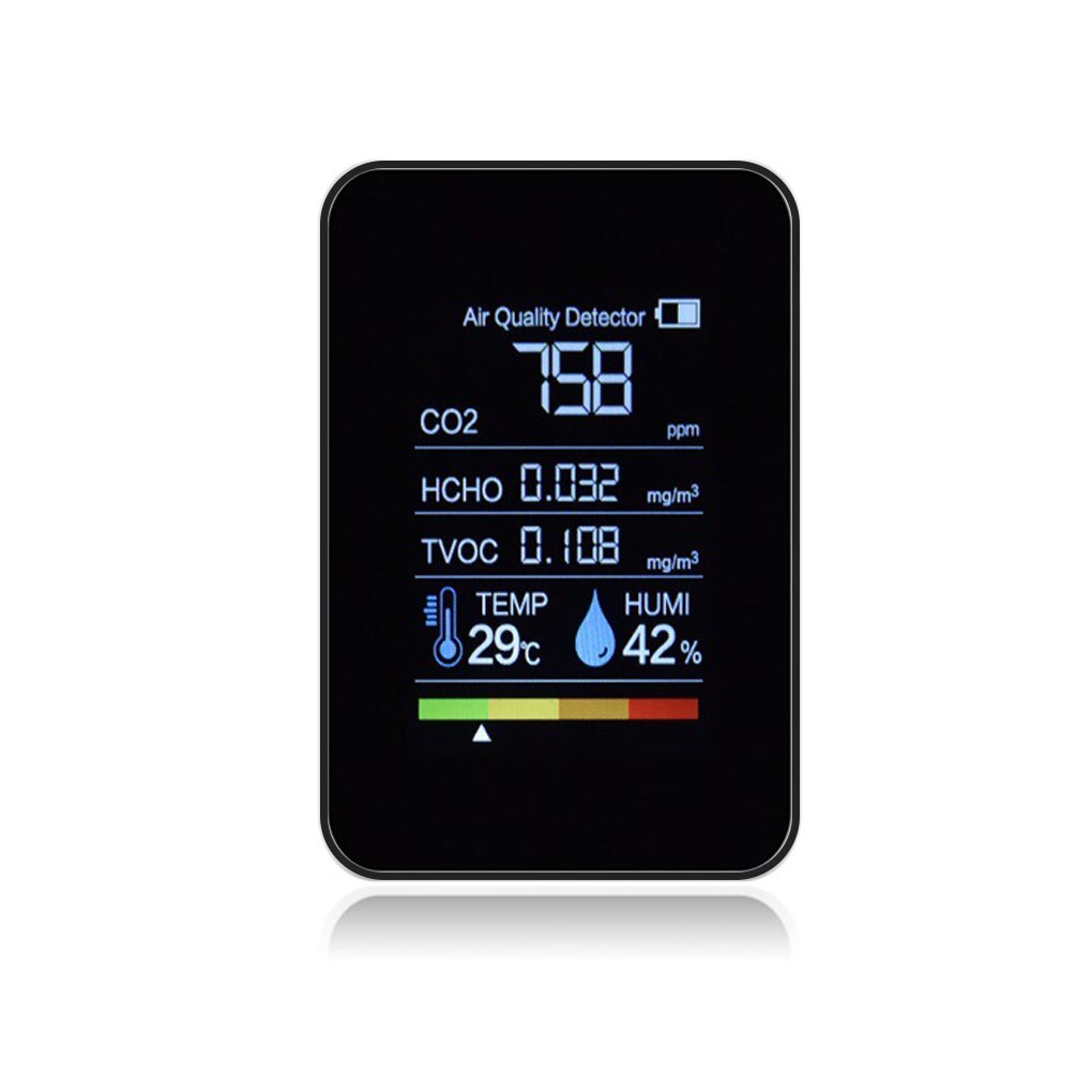 Temperature Tester Digital Display Rechargeable Air Detector Testing Fast Measure Meter Thermometer for Warehouse