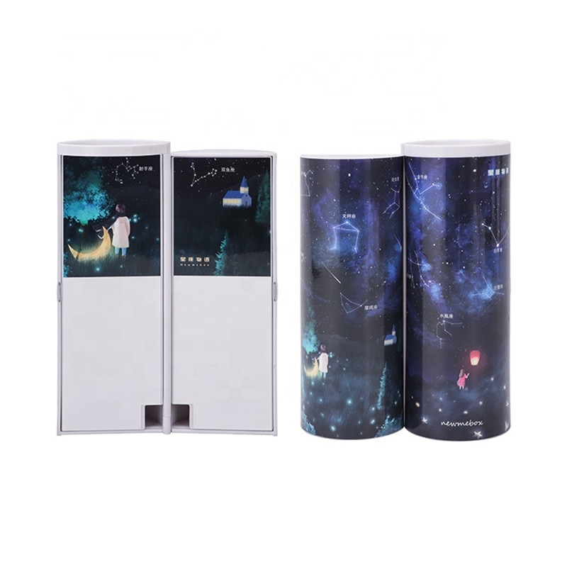 Stationery Box Newmebox School Cute Pencil Case For Students Double-sided Plastic Torage Boxes Hunter In The Sky