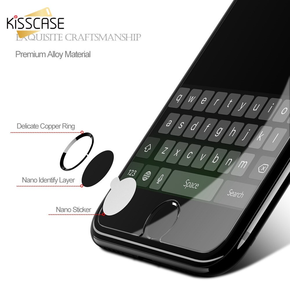 KISSCASE Home Button Aufkleber Anti Schweiß Für iPhone 6 6 S 7 8 Plus 5 S SE 5 Fingerprint Touch ID Protector Für iPad Air Mini 2 3 4