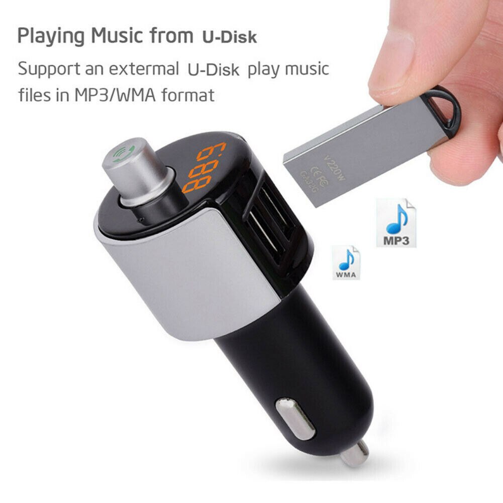 Neue CDIY Auto Bluetooth Car Kit Adapter Wireless Hände Frei USB Bluetooth auto ladegerät Mit Lautsprecher