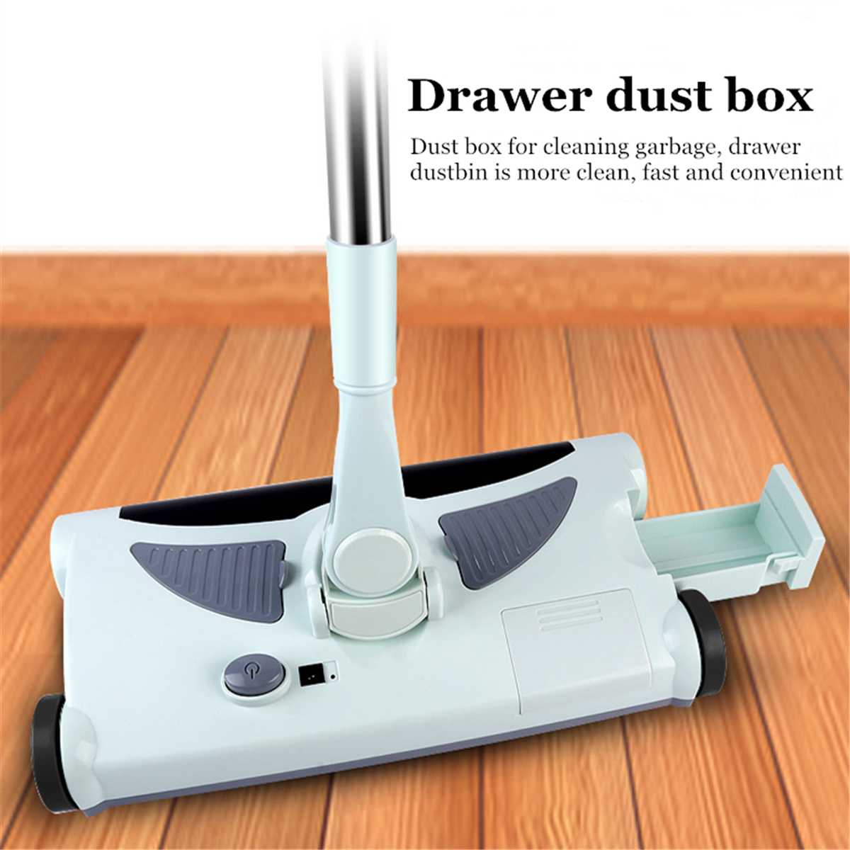 Hand-Push Electric Automatic Sweeper Carpet Cleaner Broom Dustpan Household Cleaning Tools Vacuum Cleaner Can Clean Hair Crumbs