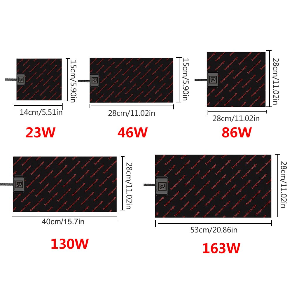 10W/12W/24W/36W/20W/30W gadów mata grzewcza Terrarium mata grzewcza s wodoodporna ciepła poduszka elektryczna dla żółwi wąż jaszczurka chomik