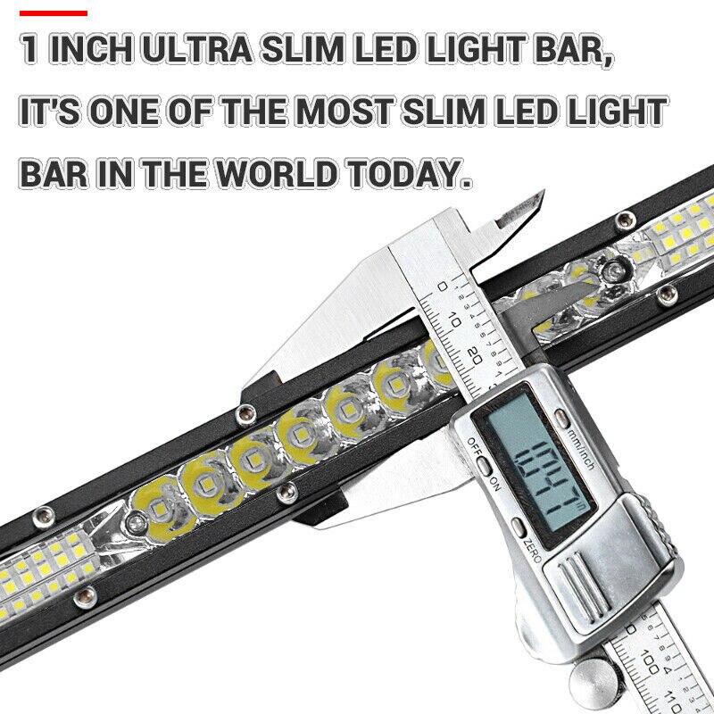 10 Inch LED Light Bar Ultra-Thin Combination Beam Spot Lamp 78W Waterproof