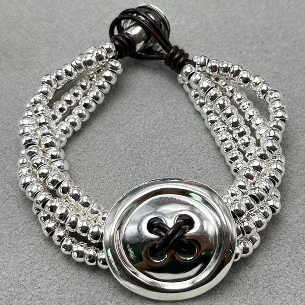 De best verkochte bedelarmband van in Europa in 2025, geschikt voor damessieraden: Gerhodineerd