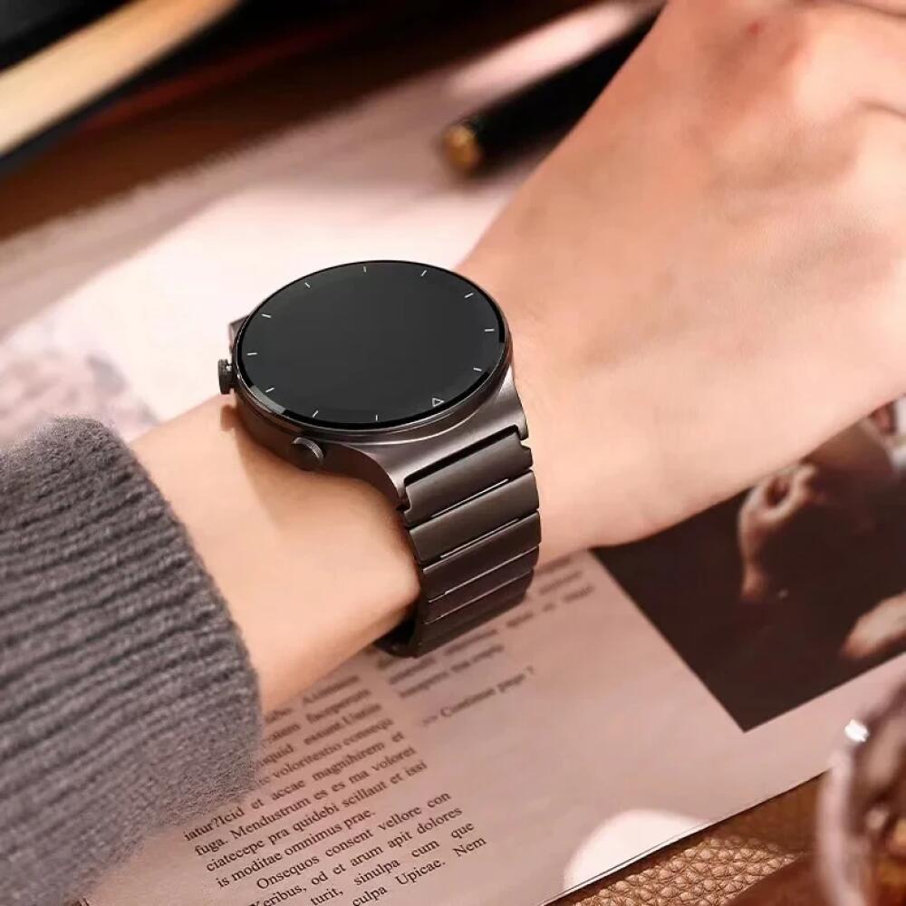 22mm- reim til amazfit bip 6 5 5 unity/gtr 2 3 4 metallrem i rustfritt stål til amazfit stratos/balance/cheetah rundt armbånd
