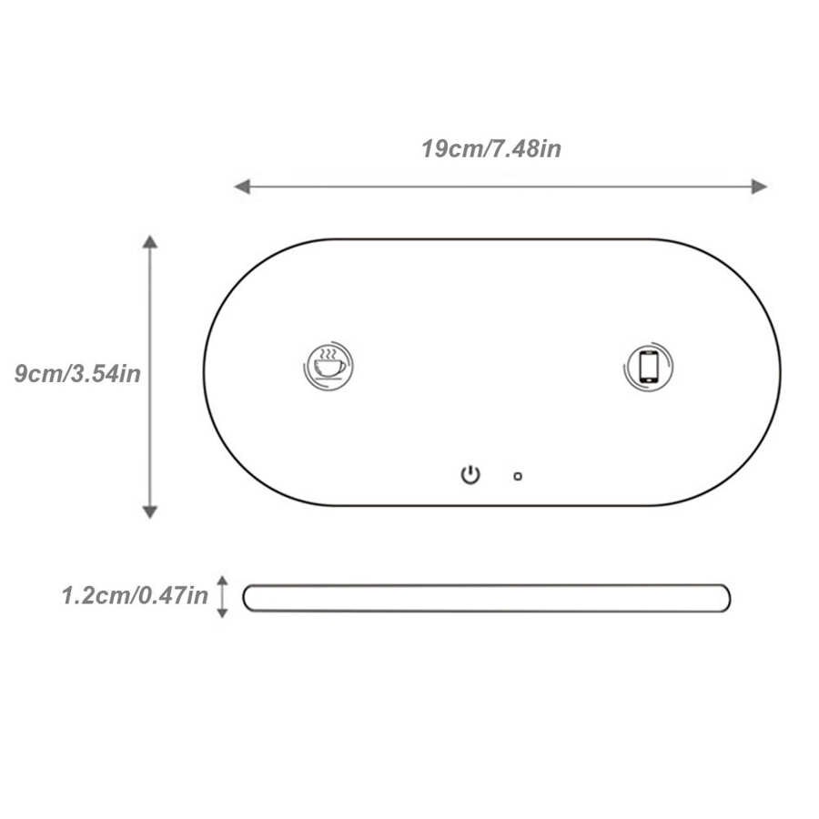 Kubek termiczny robić kawy termostatyczny podgrzewacz przyssawki poduszka elektryczna herbata woda mleko podgrzewane kubki podstawka z funkcją ładowania bezprzewodowego