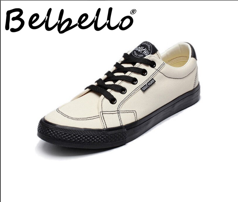 Belbello Tiener Schoenen Flat Base Lage Schoenen Ontsmetten Ventileren Canvas Student Schoenen Tideway Ontspanning Student Schoenen