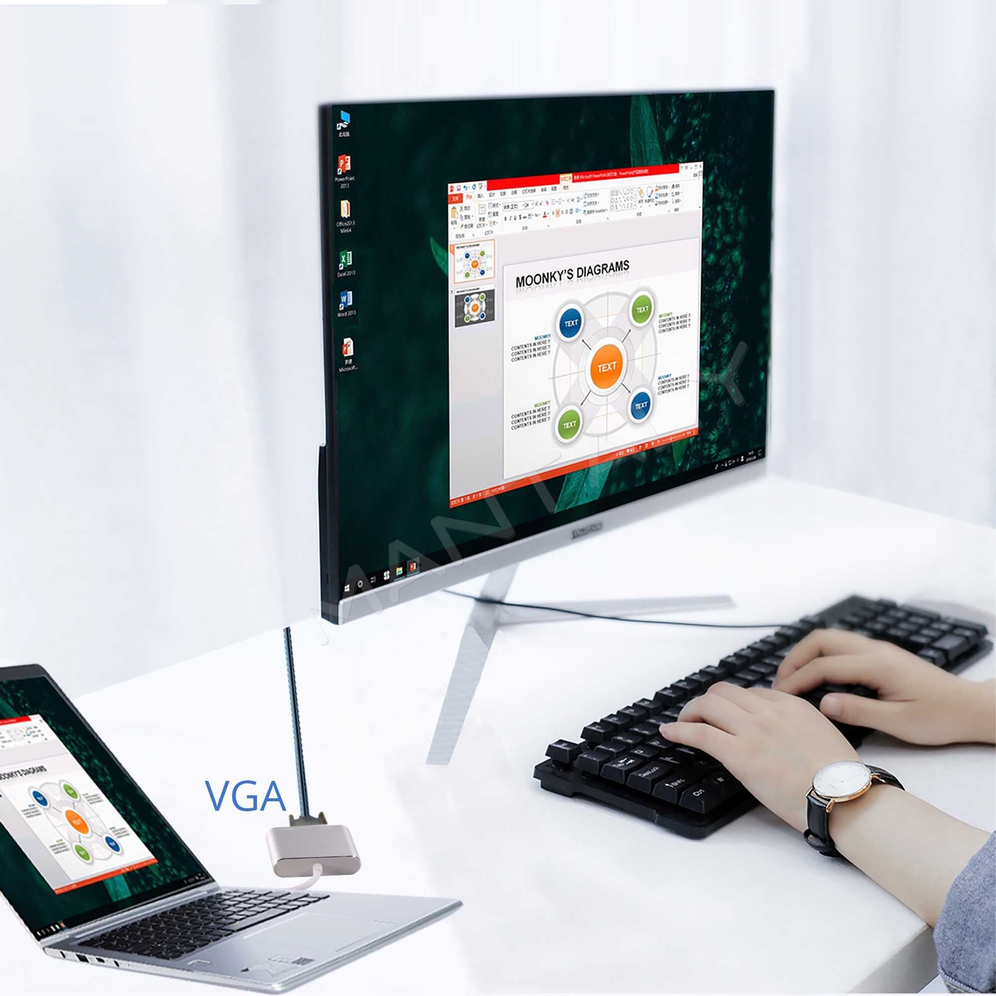 VGA HDMI docking station HUB dock station laptop adapter macbook hard driver docking external for computer TV Projector