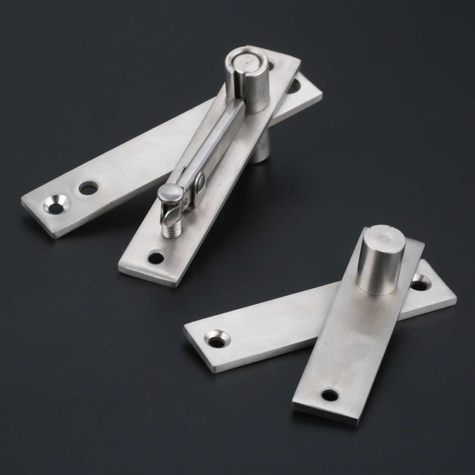 1 Set Stainless Steel 360°Rotatable Heavy Duty Door Top Bottom Pivot Hinge Steel Door Hinge Hardware