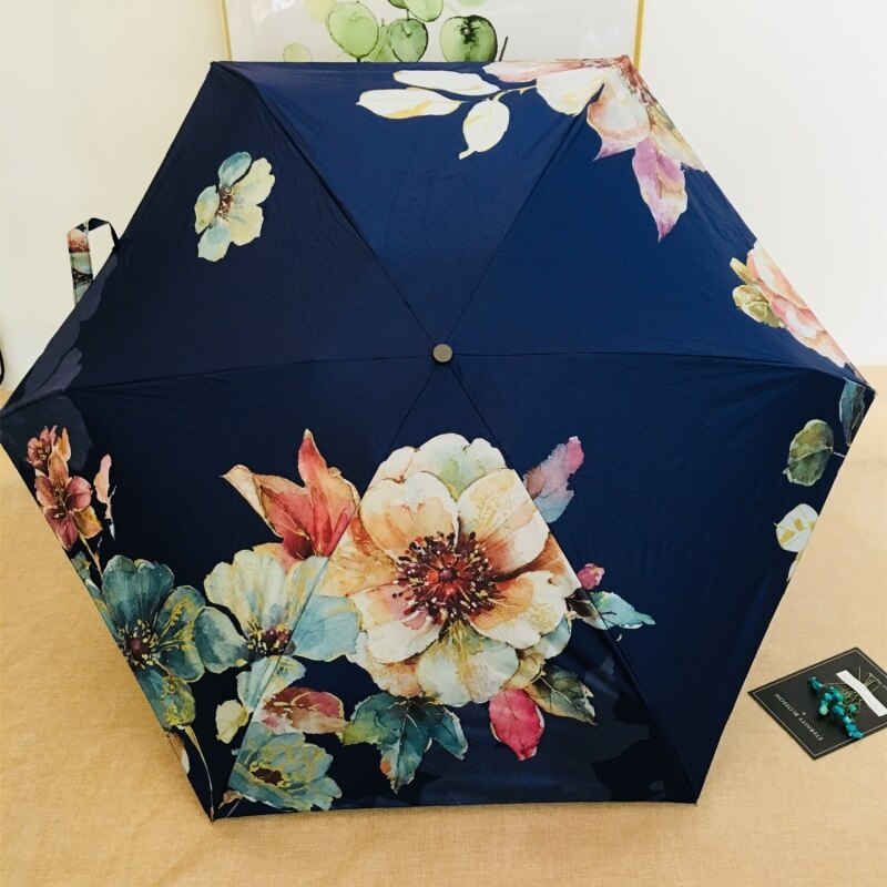 Mini Pocket Umbrella Women Sunny and Rainy Mini Folding Umbrellas 200g Small Sun Parasol Umbrella Rain Women