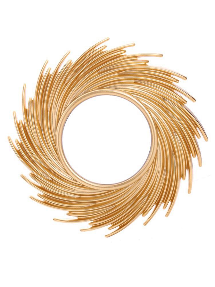 10 " nordisk solform dekorativ spegel rotting innovativ konstdekoration rund sminkspegel dressing badrum vägghängande spegel