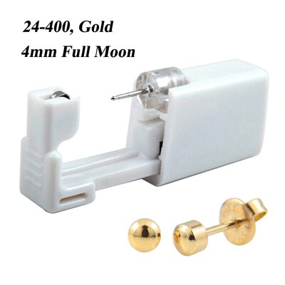 1 Unit Wegwerp Veilig Steriele Oor Piercing Unit Neus Ring Oorbel Stud Piercing Gun Piercer Tool Machine Kit stud: 24-400