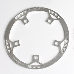 Litepro 130mm bcd kedjekrans i aluminiumlegering 45t-58t hopfällbar cykelskiva med skydd ultralätta cykeldelar: 47t silver