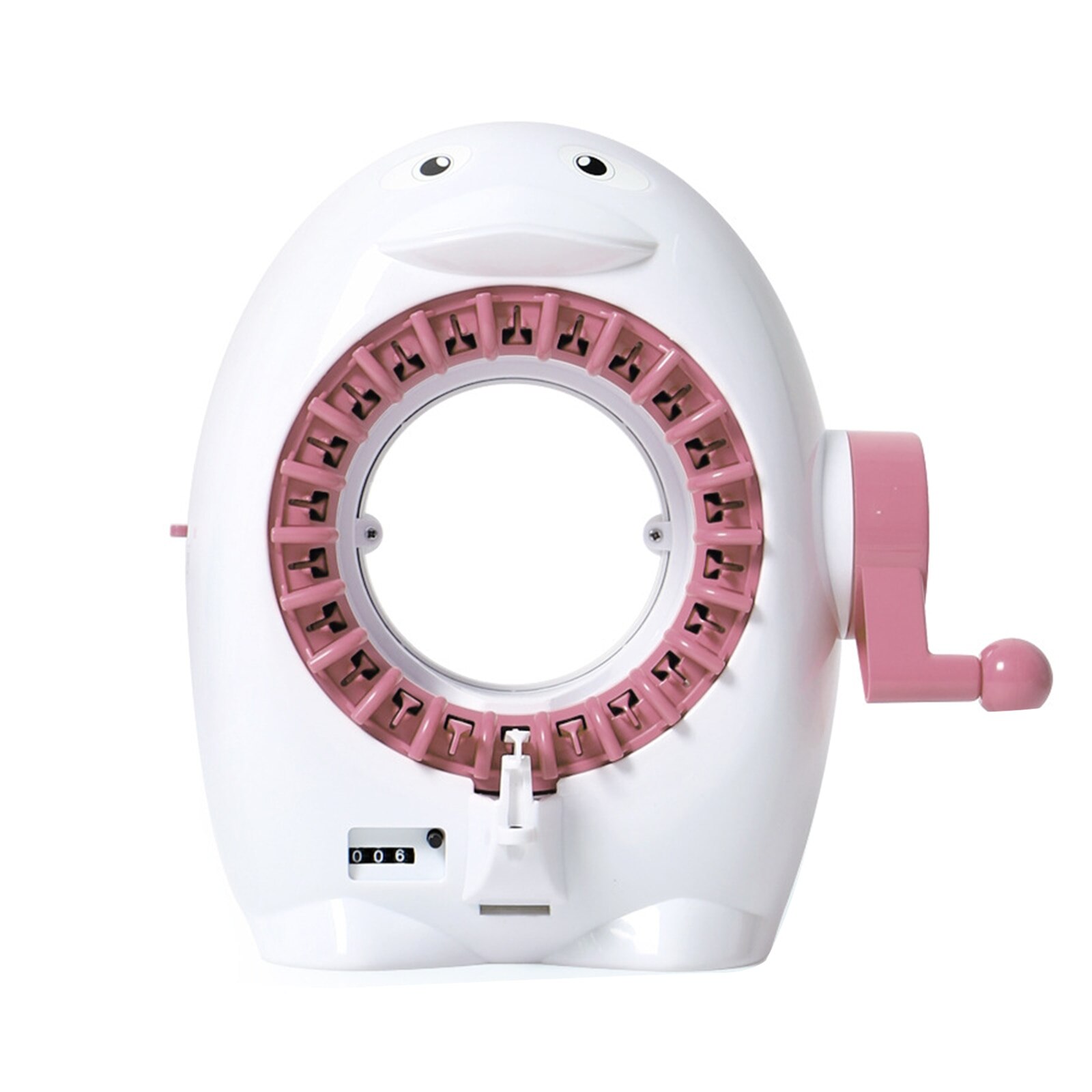 40 Needle DIY Big Hand Knitting Machine Weaving Loom knit for Scraf Ch Sewing Tool ildren Learning Toy Knitting Tools Threader: 22 needles rose red