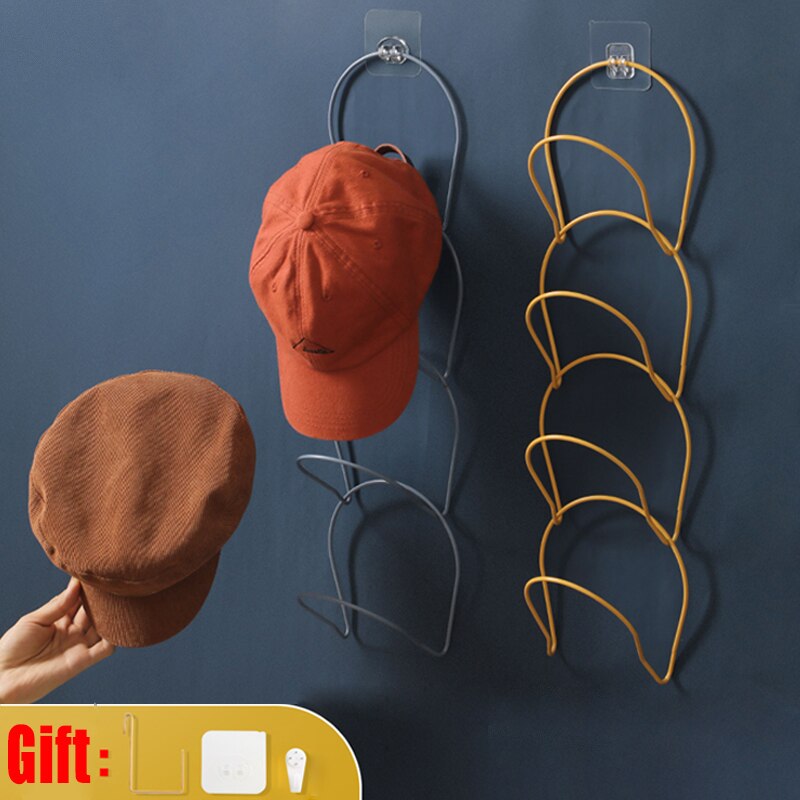 Perchero para gorras de béisbol, organizador para el hogar, colgador para puerta de armario, ganchos para Bata