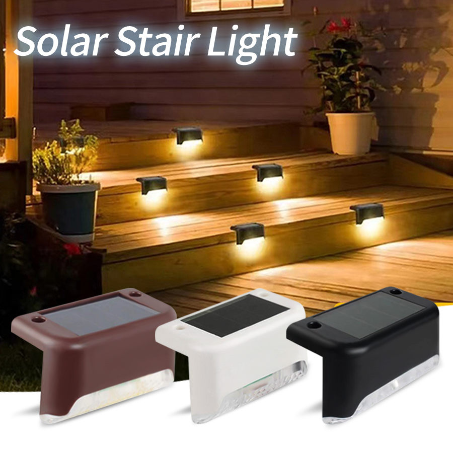 Led Solar Trap Licht Waterdichte Passage Patio Binnenplaats Vangrail Opstaplamp Voor Buiten Tuin Grenzen Terras Hek Licht