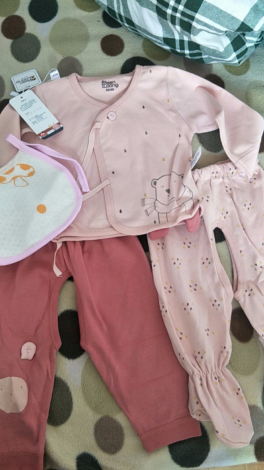 Baby schattig comfortabel katoenen ondergoed set