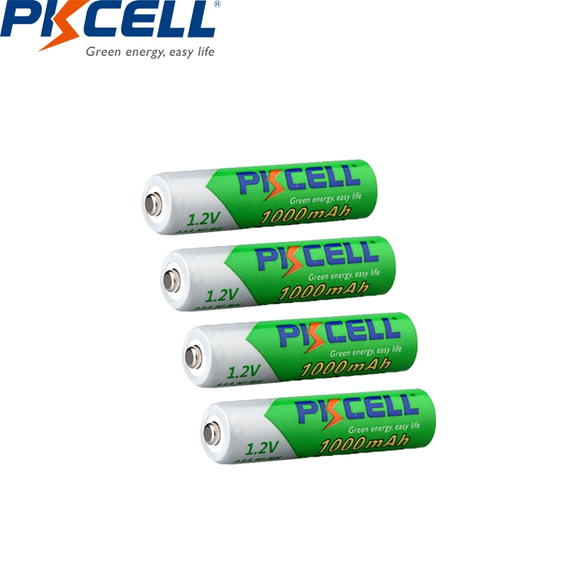12PC PKCELL AAA battery 1.2V NIMH aaa rechargeable battery low self discharging batteries AA 1000mah pilas and 3pc battery box