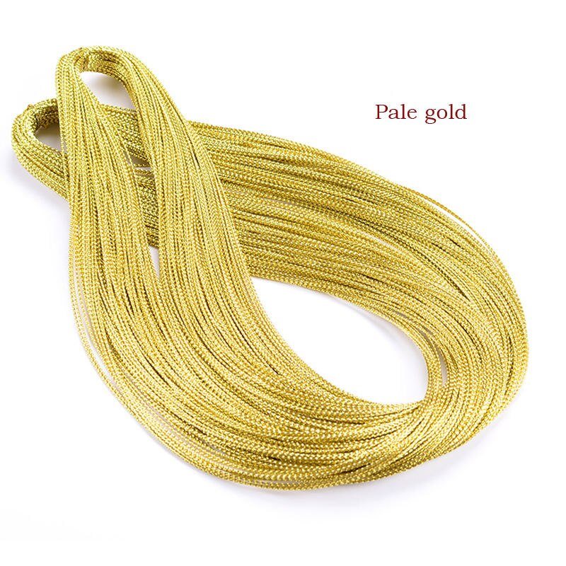 1 Mm Touw Geschenkverpakkingen Goud Zilver Geurige Stuk Card String Riem Lint Touw Tag Line Duurzaam Draad top