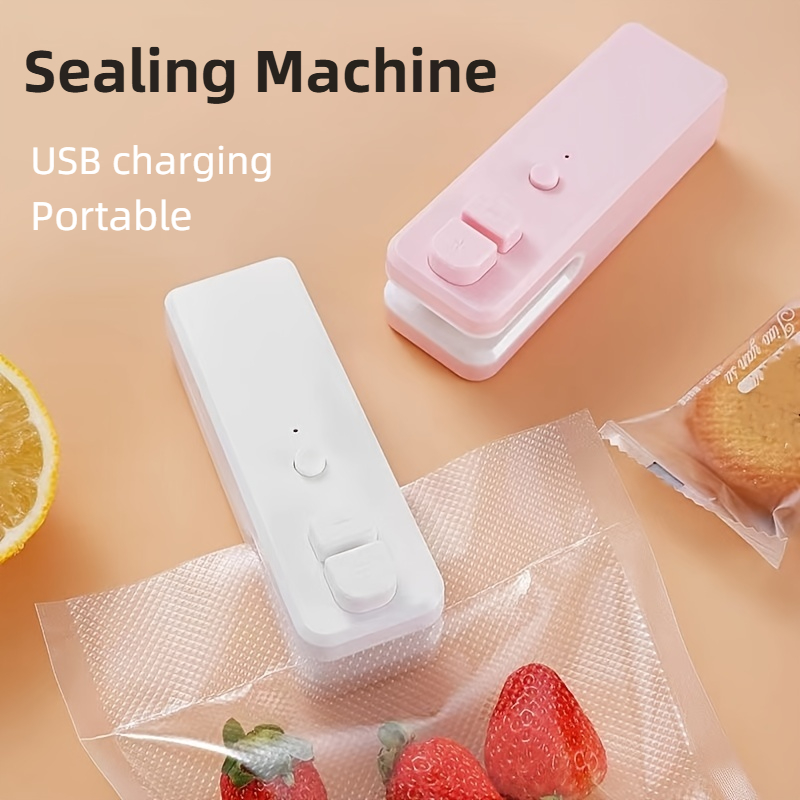 Mini Sealing Machine Cut Seal Dual-use Food Sealing Artifacts Snack Moisture-free Sealer Push Button Plastic Sealing Machine
