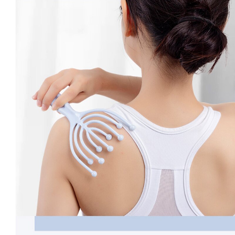 Nine Claw Head Massager Five Claw Soul Extractor Ball Dredge Meridians Scratch Scalp Relax Decompression Artifact Health Care