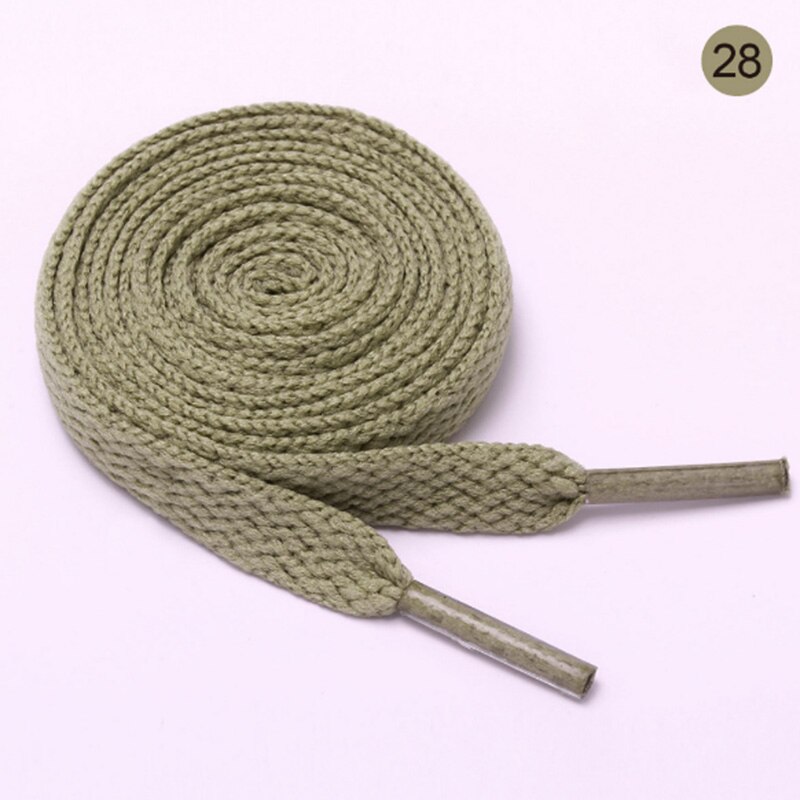 8mm de large de lacets plats lacets de chaussures pour baskets chaussures de Sport 10 couleurs 100cm lacets unisexe femmes hommes: coffee
