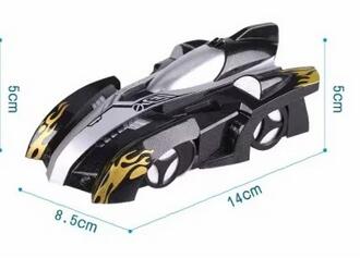 Wall Climbing Remote Control Car Radio Controlled Stunt Racing Kids Driving Toys: Black