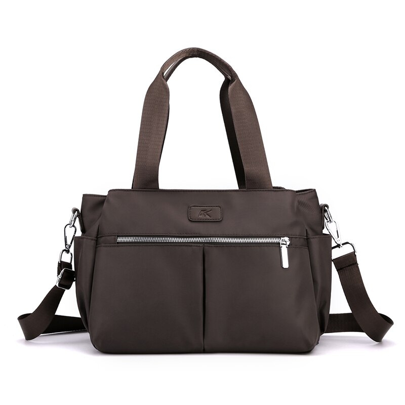 Sacs à bandoulière en toile pour femmes, fourre-tout, sacoches de styliste, sacs à main ,: Café