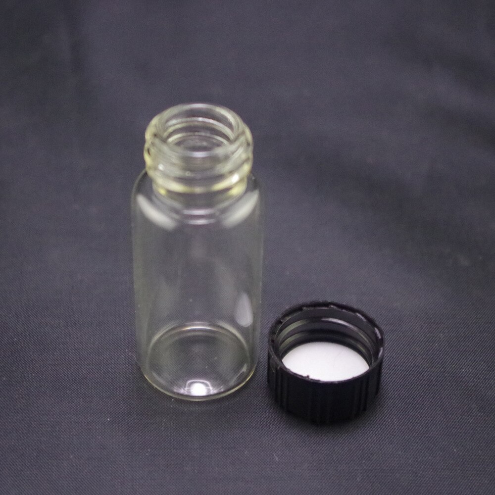 10 pièces 10ml échantillon bouteille verre transparent vis
