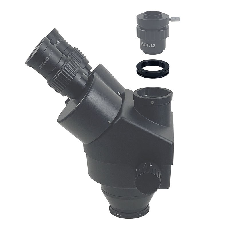 Diameter 38mm to 27.2mm Inner Thread Adapter Simul-focal Trinocular Stereo Microscope Camera Tube Adapter Ring