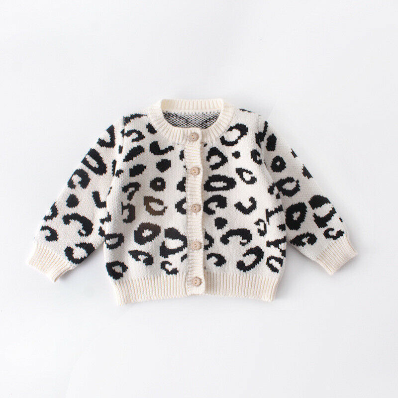 1pc Twee Stijlen Pasgeboren Baby Meisje Luipaard Kleding Trui Vest Jas of Romper Mode 0-18M