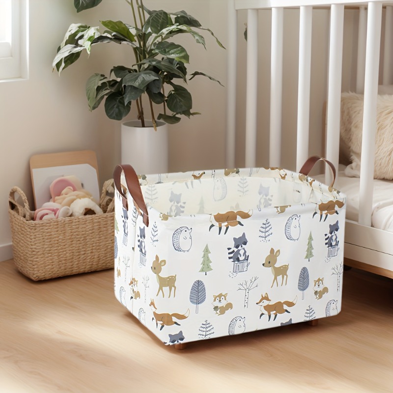 1 stks opvouwbare kleding wasmand cartoon patroon woondecoratie multifunctionele opvouwbare opslagmand opslagcontainer