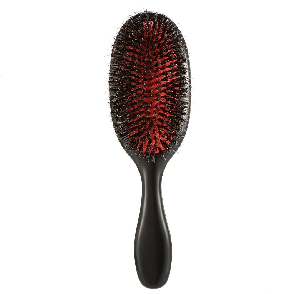 Varkenshaar & Nylon Borstel Ovale Anti-Statische Paddle Kam Hoofdhuidmassage Haarverzorging Tool Haar Styling Haarborstel