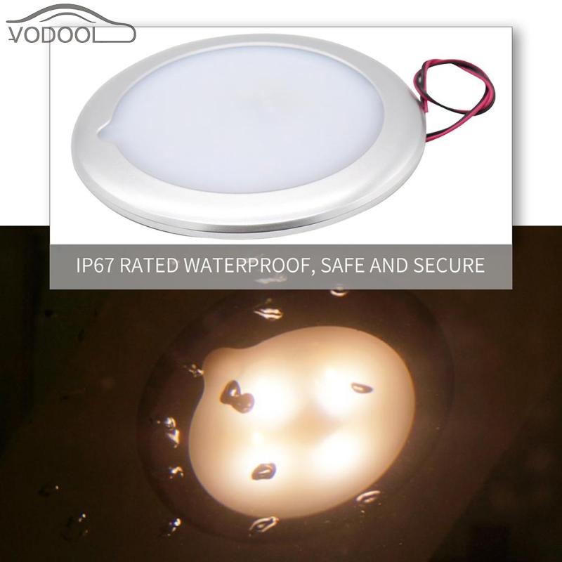 Caravan Accessories Camping Car RV Roof Ceiling Cabin Light IP67 Touch Dimming Boat Caravan Marine Motorhome Interior Lamp