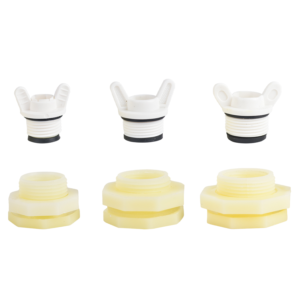 1/2 3/4 Zoll PVC-Schott-Wassertank-Anschluss-Adapter, passend für Stecker, Montage, Entwässerung für Regenfässer, Aquarien